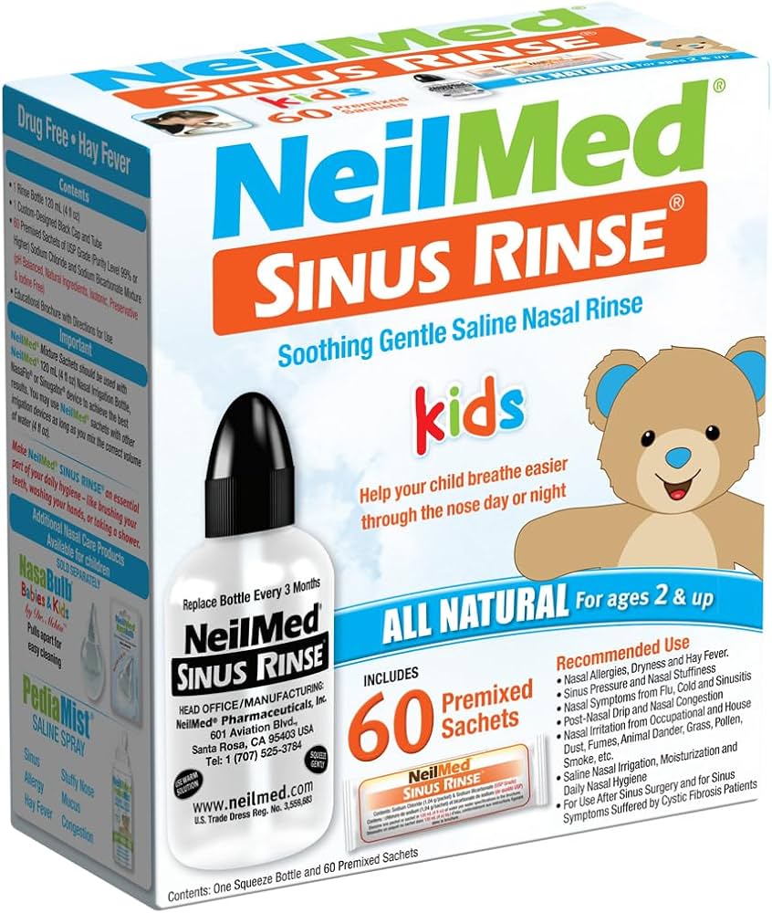 Lavado Nasal Neilmed Sinus Rinse Niños Kids 60 Sobres 120 ml
