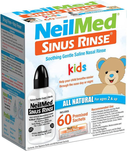 Lavado Nasal Neilmed Sinus Rinse Niños Kids 60 Sobres 120 ml