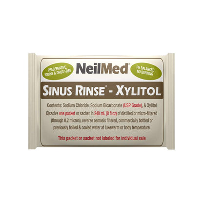 Sinus Rinse Refill Sobres Premezclados con Xylitol 60ct Neilmed