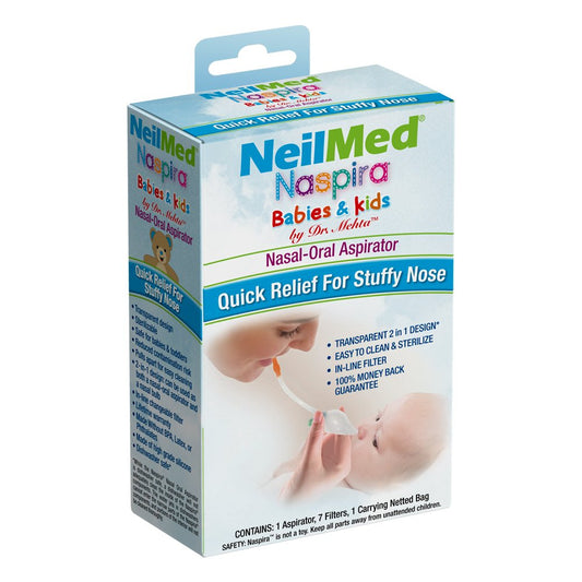 Naspira Aspirador Nasal de Succión para Bebés y Niños Neilmed