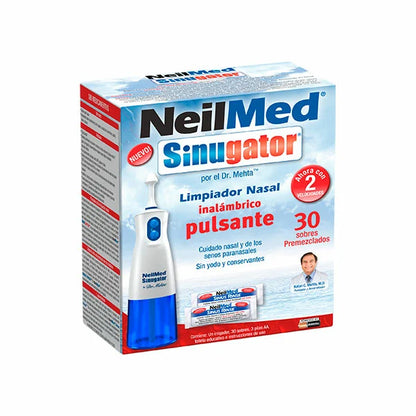 Sinugator Lavador Nasal Electrico c/30 Sobres Premezclados Neilmed